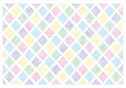 Watercolor style diamond pattern material 02 Watercolor style diamond pattern material 02