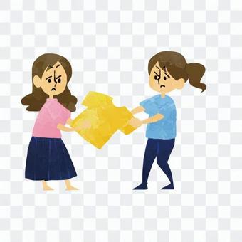 A woman holding clothes A woman holding clothes