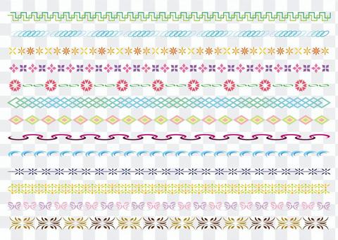 23-line and decorative rule set 5 color A 23-line and decorative rule set 5 color A