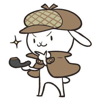 Detective rabbit Detective rabbit