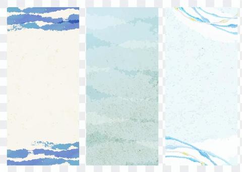Japanese style material 060 Cool Japanese paper background set Japanese style material 060 Cool Japanese paper background set