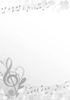 Monochrome spring music frame Monochrome spring music frame