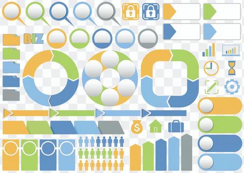 Business infographic set Business infographic set