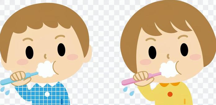 Toothbrushing Boys Girls 2 Toothbrushing Boys Girls 2