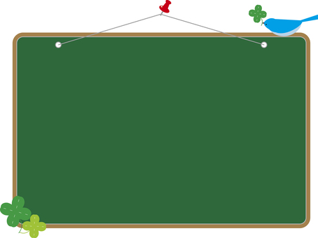 Birds and blackboard Birds and blackboard