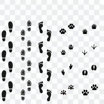 Footprint brush Footprint brush