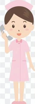 Nurse | Nurse clothes | White coat | Telephone Nurse | Nurse clothes | White coat | Telephone