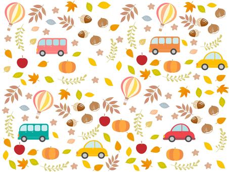 Autumn vacation Konoha and car Autumn vacation Konoha and car