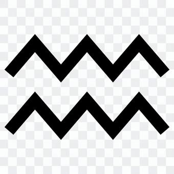 Aquarius mark icon Aquarius mark icon