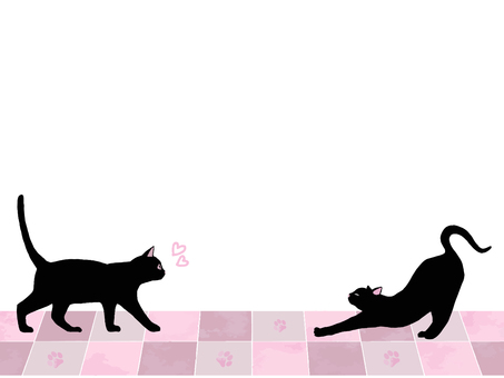 Black cat meeting date frame Black cat meeting date frame