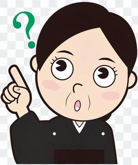 Pointing Mourning Senior Women (Question) Pointing Mourning Senior Women (Question)