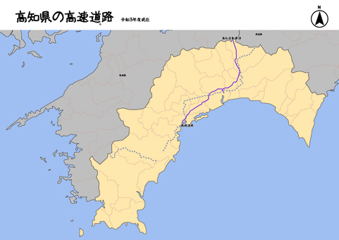 Kochi Prefecture Kochi Expressway Road Japan Kochi Prefecture Kochi Expressway Road Japan