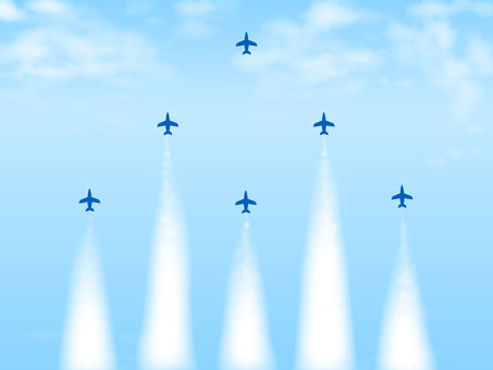 Illustration of blue impulse Illustration of blue impulse
