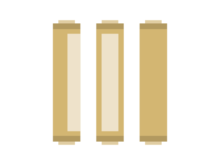 Flat Japanese style roll icon set: yellow Flat Japanese style roll icon set: yellow
