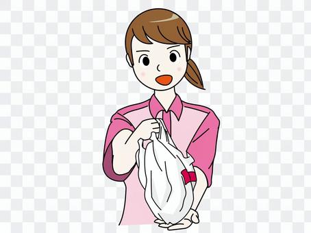 Convenience store clerk (pink) Convenience store clerk (pink)