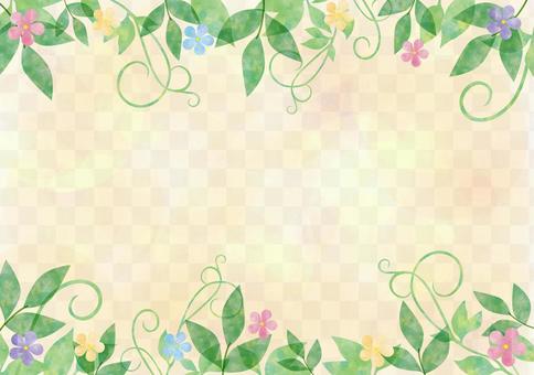Vines and flowers _ Pastel background Vines and flowers _ Pastel background