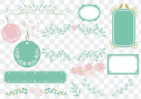 Set material 031 Girly frame Set material 031 Girly frame