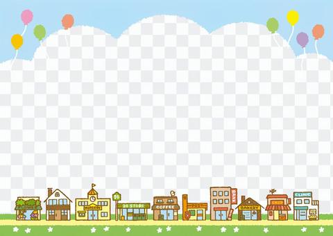 Background (Townscape of shopping street) 2 Background (Townscape of shopping street) 2