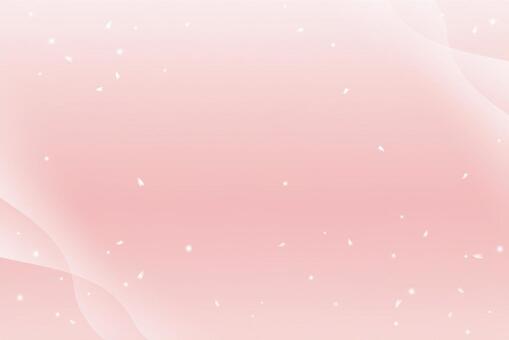 Cherry blossom petals and snow dances Cherry blossom petals and snow dances