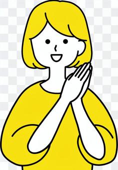 Well wow happy woman clean design Well wow happy woman clean design