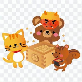 Setsubun and animals Setsubun and animals