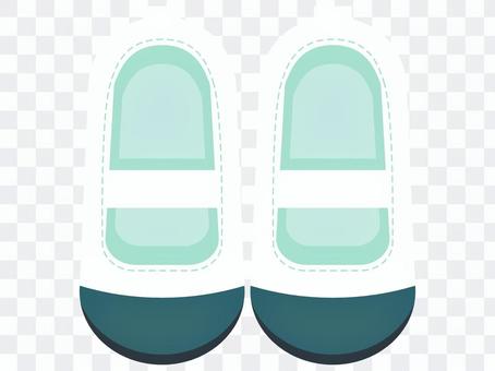 Blue slippers Blue slippers