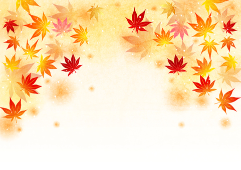 Japanese paper watercolor style autumn leaves fluffy background horizontal Japanese paper watercolor style autumn leaves fluffy background horizontal