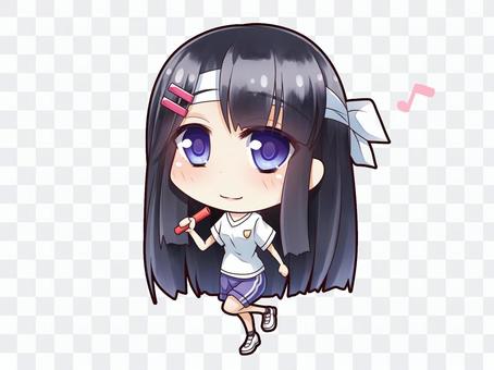 Uniform of black hair girl _ E 1 Uniform of black hair girl _ E 1