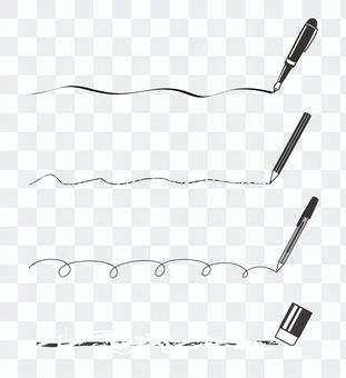 Writing instrument line Writing instrument line