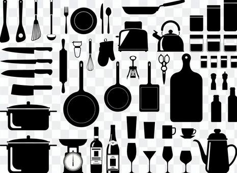 Kitchen appliances Silhouette Kitchen appliances Silhouette