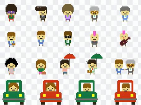 Pixel art material Full of people (1) Pixel art material Full of people (1)