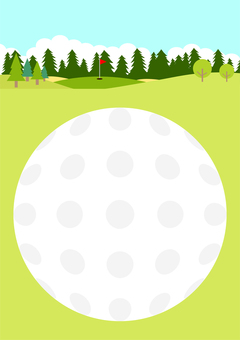 Golf course ball frame Golf course ball frame