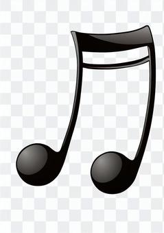 16th note with beam 16th note with beam