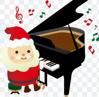 Santa Claus playing the piano Santa Claus playing the piano
