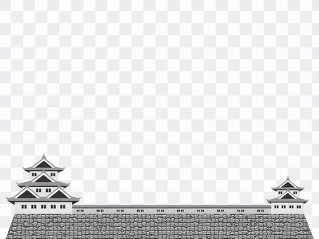 Japanese castle frame 2 Japanese castle frame 2