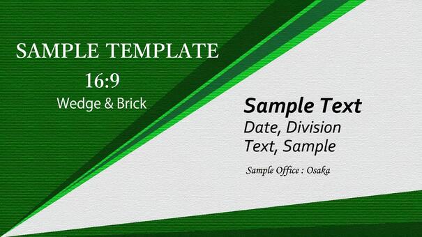 Business template green brick wind 16: 9 Business template green brick wind 16: 9