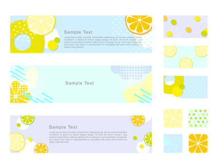 Colorful fruit pattern banner frame frame Colorful fruit pattern banner frame frame