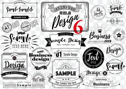 Heading design 6 Heading design 6