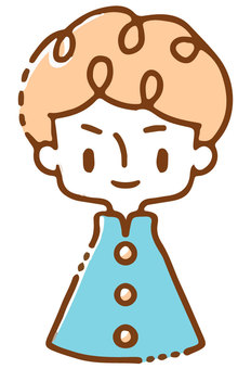 Gakuran boy image_simple color Gakuran boy image_simple color