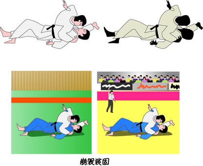 Judo Judo Jiu-Jitsu Kuzure Kesa Skill Player Male Judo Judo Jiu-Jitsu Kuzure Kesa Skill Player Male
