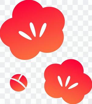 Plum blossom simple cut Plum blossom simple cut