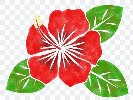 Stencil-style hibiscus Stencil-style hibiscus