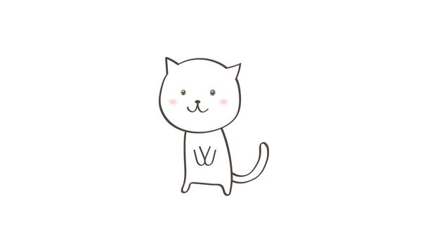 Greeting cat Greeting cat