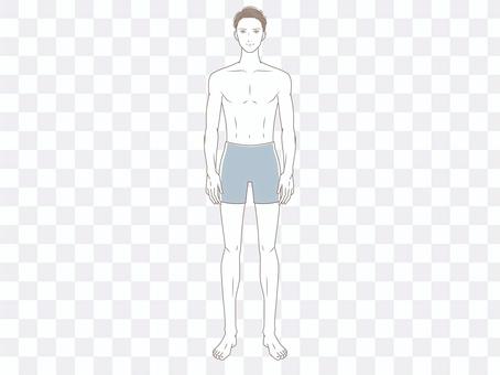 Male whole body Male whole body