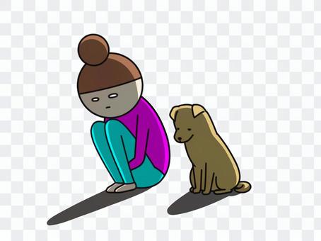 Dog and female dent Dog and female dent