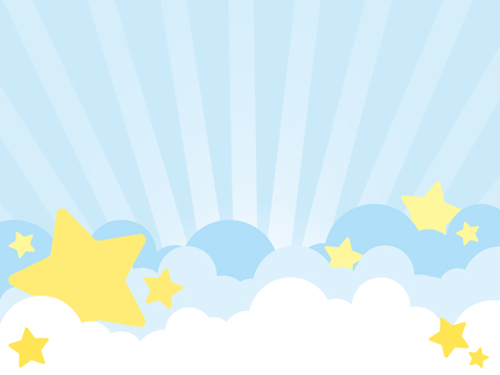 Star and cloud background blue simple radiation Star and cloud background blue simple radiation