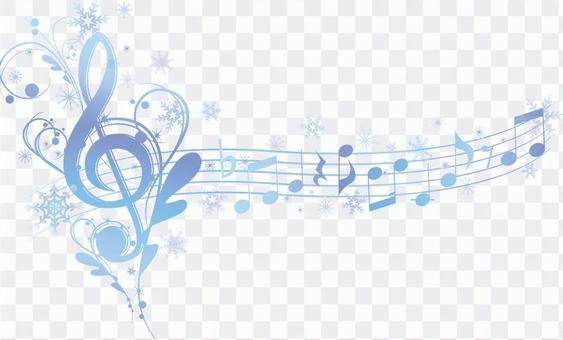 Elegant notes and sonic symbols in snow crystals Elegant notes and sonic symbols in snow crystals
