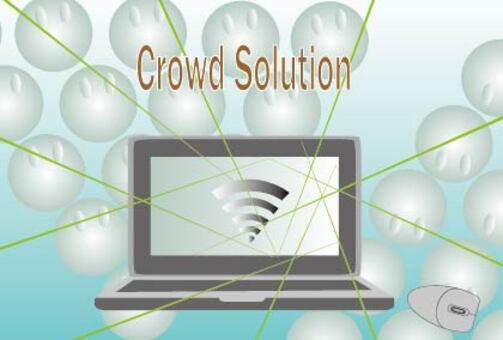 Crowdsourcing company advertisement banner Crowdsourcing company advertisement banner