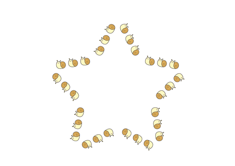 19 frames_snail,帶線條,星星 19 frames_snail,帶線條,星星