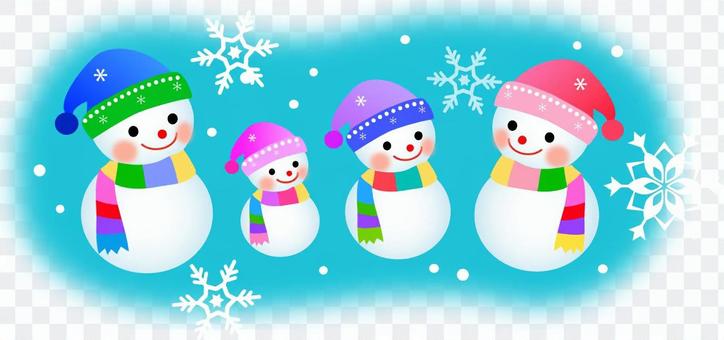 Snowman family Snowman family